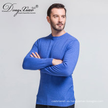 Venta caliente color puro O cuello de gran tamaño de punto fábrica de fábrica barato diseñador de lana de cachemira suéter